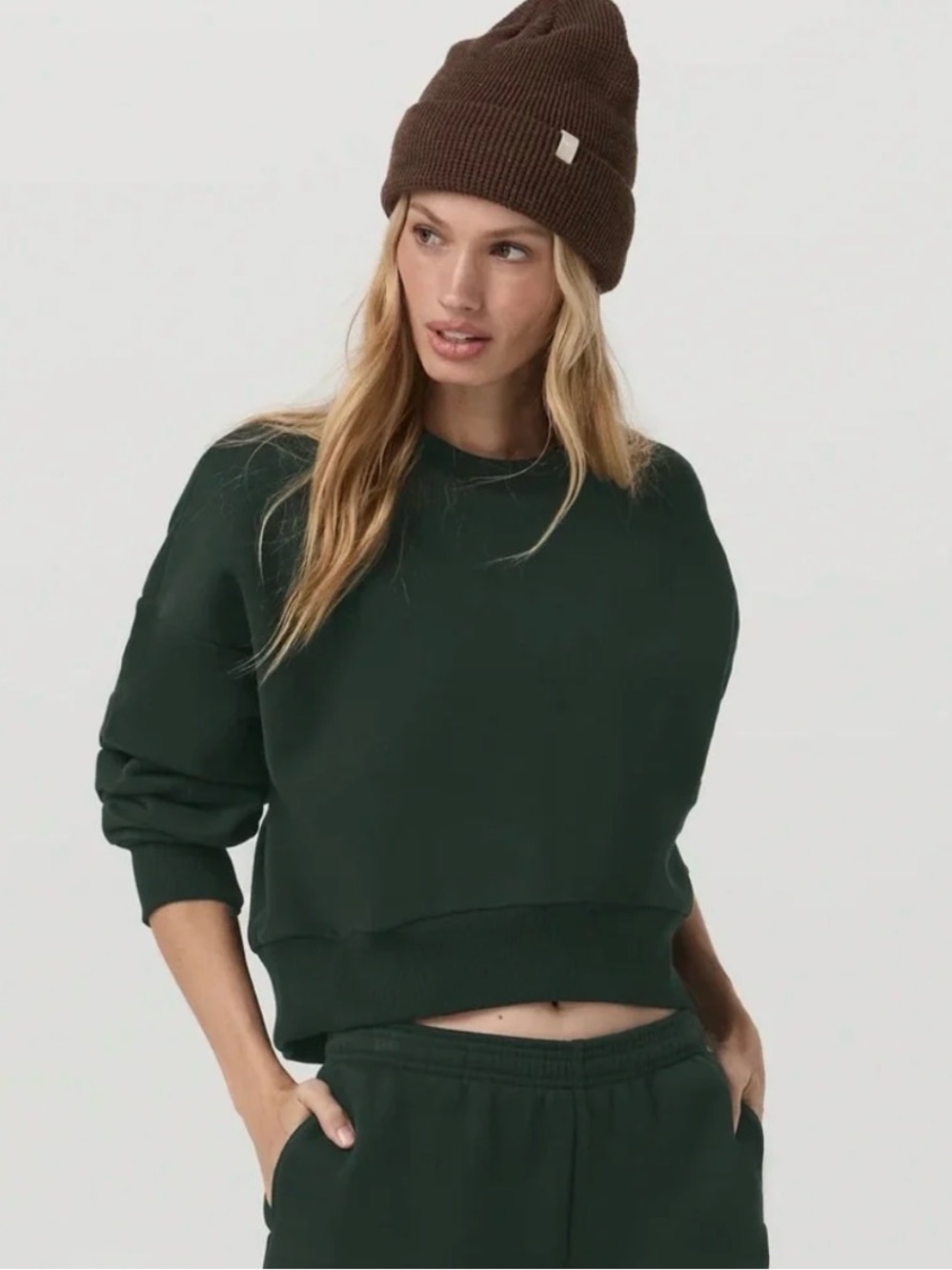 Vuori Women's Restore Mini Crew Evergreen Sold Out Online